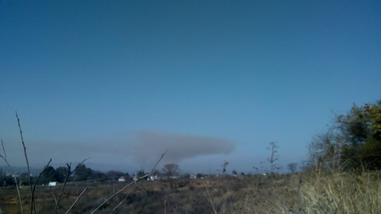 Pluma de poluyentes vista desde el Gran Bourg hacia el Sur